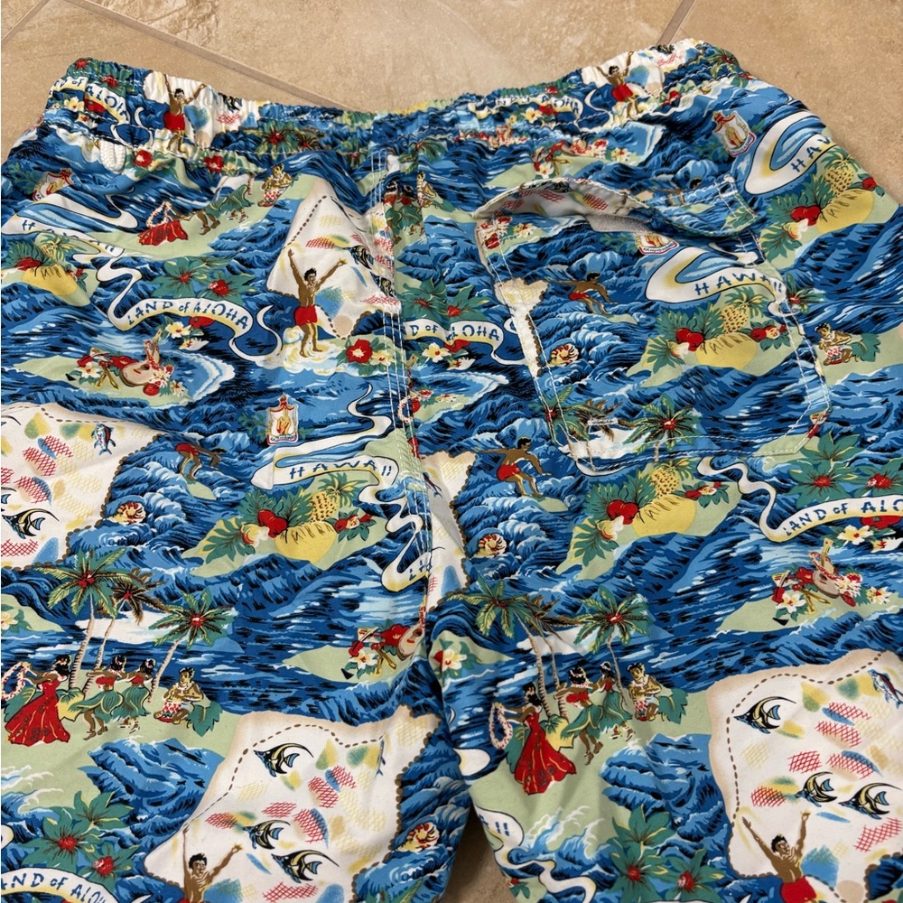 Hawaiian Print Swim Shorts